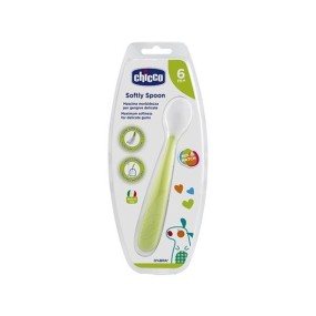 CHICCO- COLHER DE SILICONE 6M+ VERDE