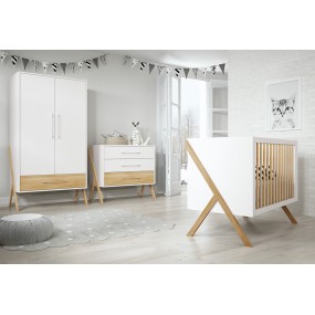 TRAMA- CAMA ARTECH BRANCO/FAIA 120x60