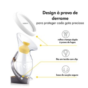 MEDELA- COLETOR EM SILICONE DE LEITE MATERNO