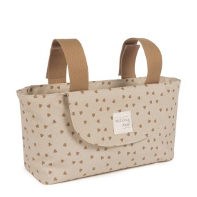 PASITO- BOLSA ORGANIZADORA HEARTS POPPY CINNAMON