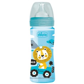 CHICCO- BIBERAO WB PP 250ML SIL 2M+ AZUL