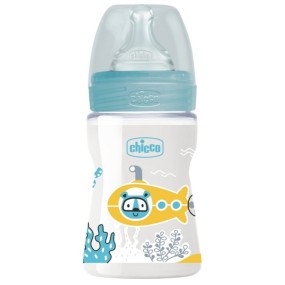 CHICCO- BIBERAO WB 150ML SIL 0M+ AZUL