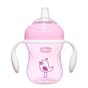 CHICCO- COPO TRANSIÇÃO ROSA 4M+